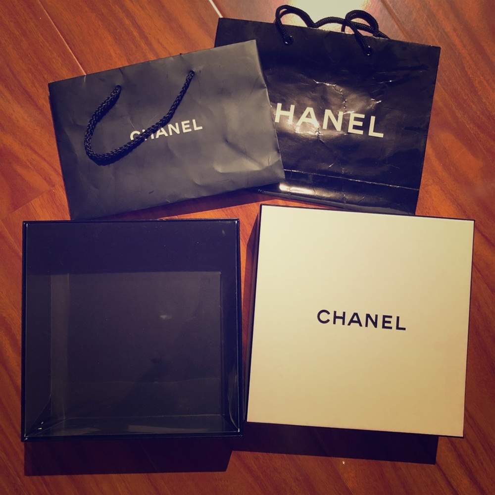 Chanel box and 2 bag